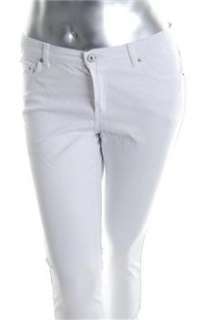 Karen Kane NEW CeCe White Skinny Jeans Low Rise Solid BHFO 12  