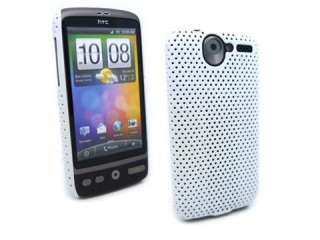NEW WHITE SOFT HARD RUBBER CASE COVER HTC Desire G7 D  