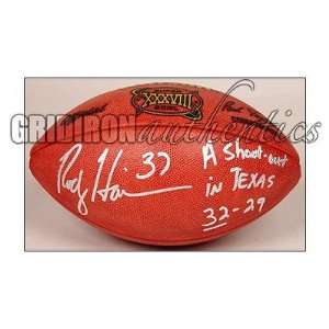 Autographed Rodney Harrison Ball   Super Bowl 38:  Sports 