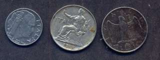 italy coins,20 centomos,1943.lira 1922,1939,xf  