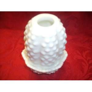  Crystal Hobnail Milk Glass 2 Piece Fairy Lamp Everything 