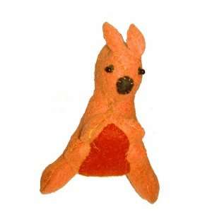  Cheppu Felt Kangaroo Toy Orange Toys & Games