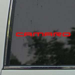  CHEVROLET CAMARO WINDSHIELD Red Decal Window Red Sticker 