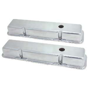   Polished Aluminum Short Valve Cover for Small Block Chevy Automotive