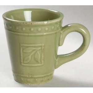 Signature Sorrento Oregano (Green) Mug, Fine China Dinnerware  