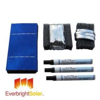 1KW 3x6 Solar Cell DIY Panel Kit Rough Edges +Flux Pens  