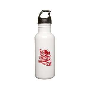    Stainless Water Bottle 0.6L Chinese Dancing Dragon 