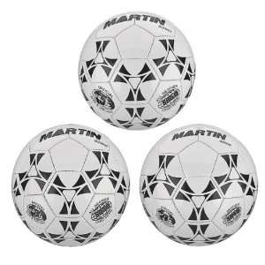  Martin Sonic PVC Leather Soccer Balls BLACK/WHITE 3 