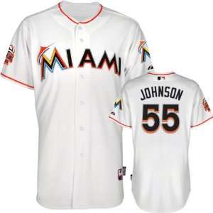  Josh Johnson Jersey Miami Marlins #55 Home White 
