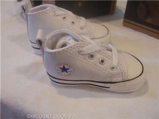 New INFANT White Converse All Star Chuck Taylor size 2  