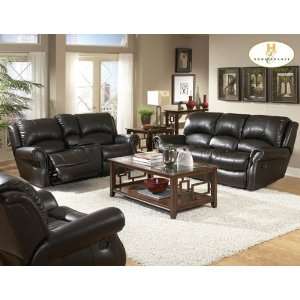  Philly Reclining 3pc Sofa Set in Black Finish Kitchen 