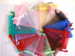 choose quantity color size Organza Wedding Favor gift Bags Storage 