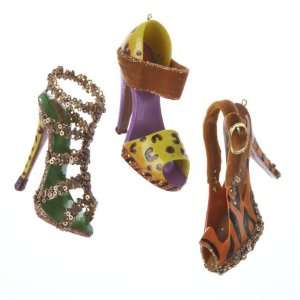  Pack of 12 Fashion Avenue Jungle Theme High Heeled Shoe 