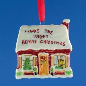 com Christmas Eve House Tree Ornament, Christmas Ornaments, Christmas 