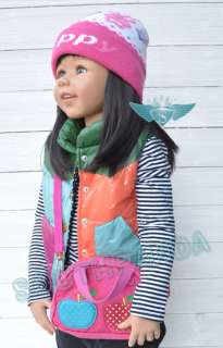 KA Blue New Apple Dot pattern New Kid Handbag Shoulder Bag Adjustable 
