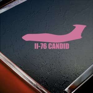  Il 76 CANDID Pink Decal Military Soldier Window Pink 