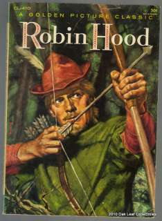 ROBIN HOOD Golden Picture Classic CL 410 1957 softcover  