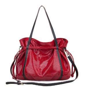  100% Genuine Leather Purse Shoulder Bag Handbag Tote Snakeskin 