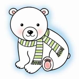  Imaginisce POLAR EXPRESSIONS Snag Em Stamps   Polar Bear 