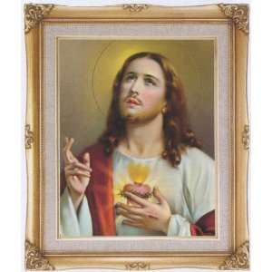  Sacred Heart of Jesus by Simeone Framed Art, 16 x 20 