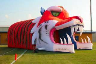 NEW 18 TIGER SPORTS ENTRY & BLOWER INFLATABLE TUNNEL  
