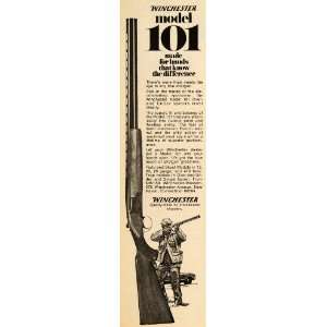   Ad Model 101 Winchester Over and Under Rifle Gun   Original Print Ad