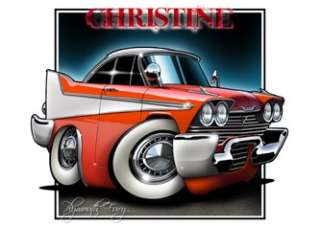 1958 Christine Fury Cartoon Muscle Car T Shirt 9285  