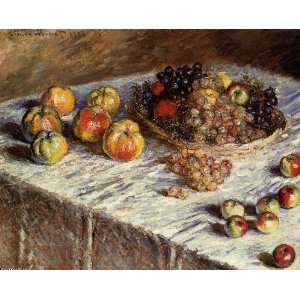   Claude Monet   24 x 20 inches   Still Life   Apples and Grapes Home