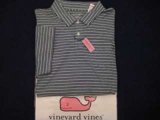   Small NWT $69 Collar Polo Shirt w Pocket Stripe Whale Logo NEW  
