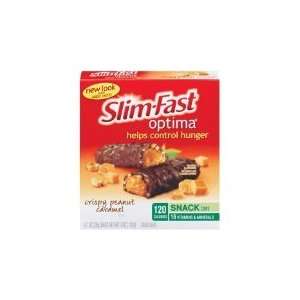 Slim Fast Optima Crispy Peanut Caramel Snack Bars 6 Bars Per Pack (2 