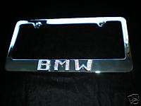 Iced Out BMW chrome Swarovski license plate frame  