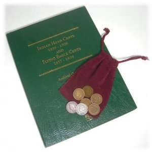 Littleton Flying Eagle Cents & Indian Head Cents Coin Folder with 7 