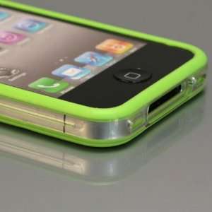  Light Green / transparent Bumper Case for Apple iPhone 4 