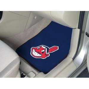  MLB Cleveland Indians   CARPET CAR MATS   2 Pc. (18x27 