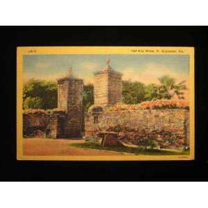   Old City Gates, St. Augustine, Florida Linen PC not applicable Books