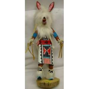  Wolf Dancer 12 Inch Kachina Signed: Toys & Games