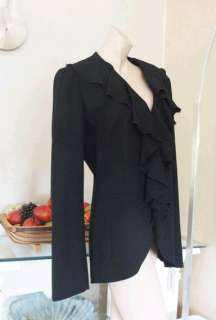 Georges Rech 42BNWT Super Elegant Black Tailored Jacket  