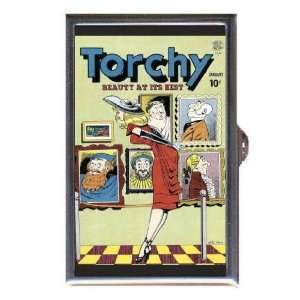 com Gill Fox Torchy Pin Up Comic Coin, Mint or Pill Box Made in USA 