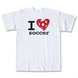  COED I Love Soccer T Shirt (White)