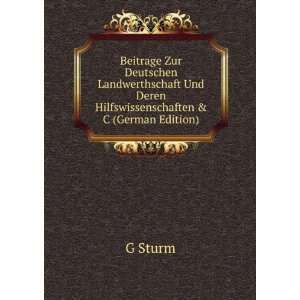   Und Deren Hilfswissenschaften & C (German Edition) G Sturm Books
