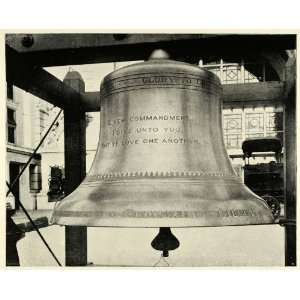  1893 Print Chicago Worlds Fair Liberty Mission Bell 