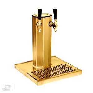   CT 2 PBR Polished Brass 2 Faucet Column Tower