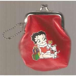   New Collectible BETTY BOOP Red Holiday Coin Purse 