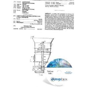  NEW Patent CD for COKING FURNACE BUNKER CONSTRUCTION 