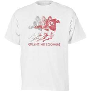   Sooners White Billy Sims Three Times T Shirt