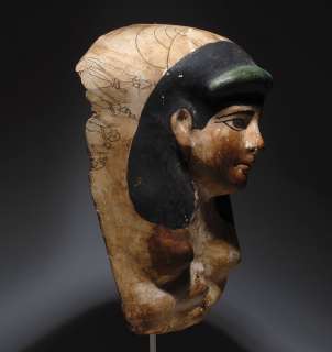 Ancient Egyptian cartonnage Sarcophagus mask  