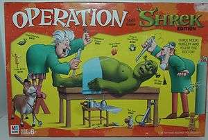 2004 Milton Bradley Operation Shrek Board Game  