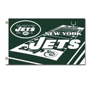  New York Jets NFL Helmet Design 3x5 Banner Flag by 