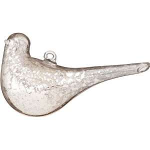  Silver Mercury Glass Bird Ornament (dove design): Home 