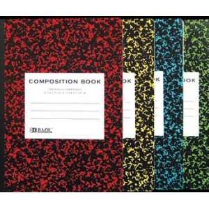  100 Ct. Asst. Color Marble Composition Book Case Pack 48: Electronics